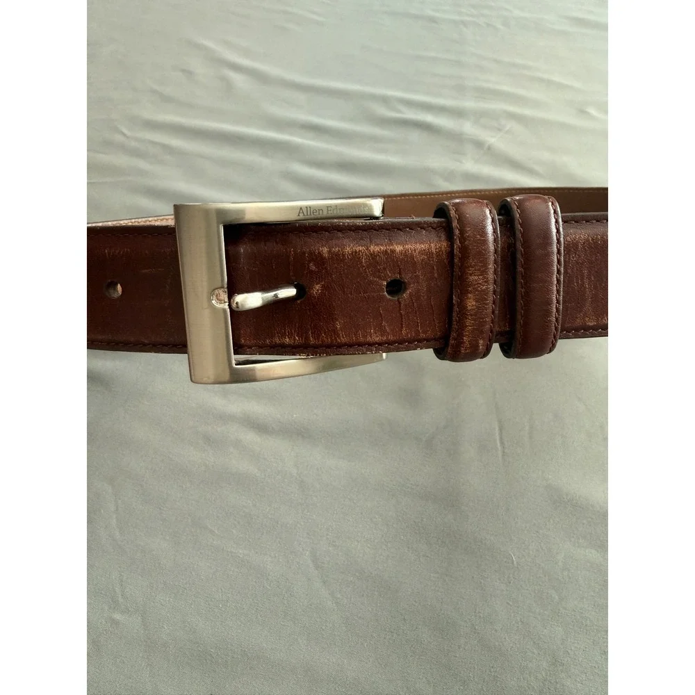 Men's Classic Brown Leather Belt Size 32